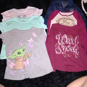 Multiples Kids Tees - Gray, Mint, Burgundy, Pink